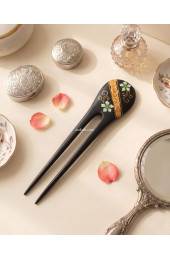 Painted Wooden Hair Stick